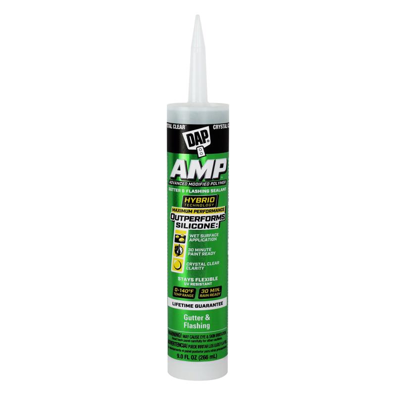 DAP 00765 9oz Clear AMP Gutter & Flashing Sealant Tube