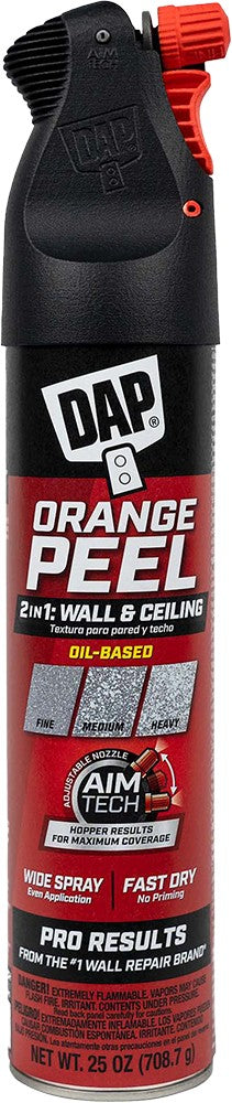 DAP 50006 25oz White Orange Peel Oil Base Spray Texture