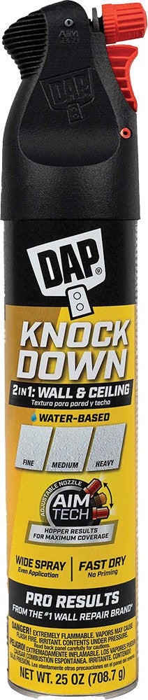 DAP 50010 25oz White Knockdown Water Base Spray Texture