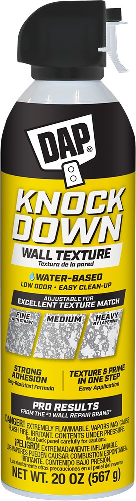 DAP 50020 Knockdown Water Base Spray Texture 20 Oz