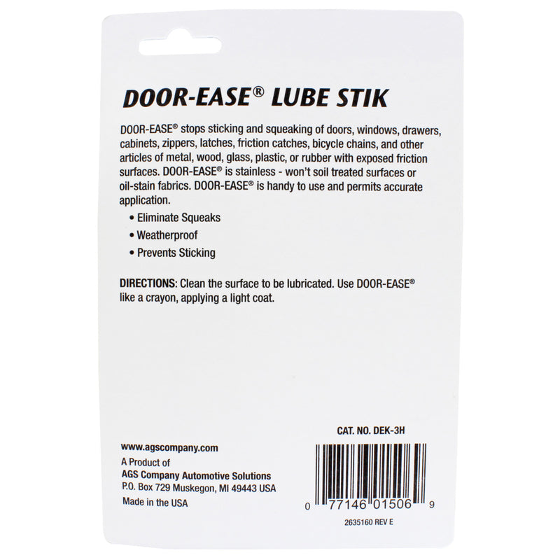 AGS DEK-3H Door-Ease Lube Stick 1.6 Oz-2