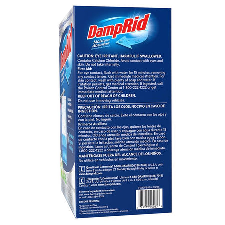 DampRid Hanging Moisture Absorbers caution label