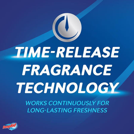 DampRid Hanging Moisture Absorbers time release technology infographic