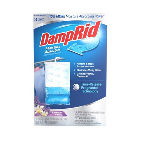 DampRid Hanging Moisture Absorbers FG83LVSB Lavender Vanilla Scent