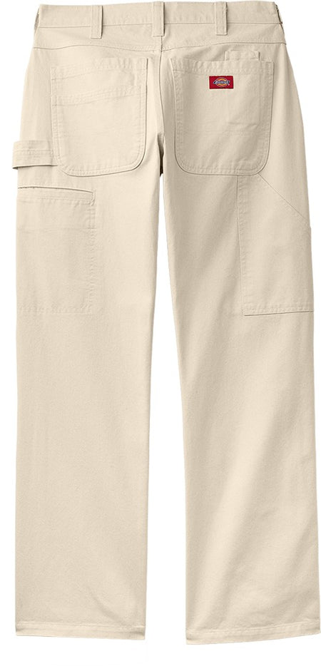 Dickies Natural Double Knee Relaxed Fit Painter's Pants with a Dickies logo on a white background