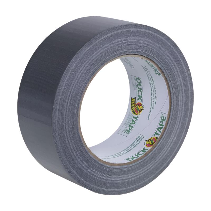 Unpackaged roll of Duck Brand Gray Duct Tape 242946