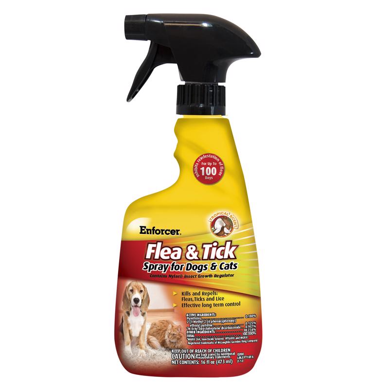 Enforcer Flea & Tick Spray for Dogs & Cats 16 Oz EFT166