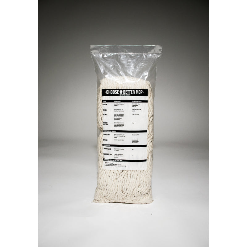 Elite #24 Professional 32 Ply Cotton Mophead 108-32PLY-#24 back product label