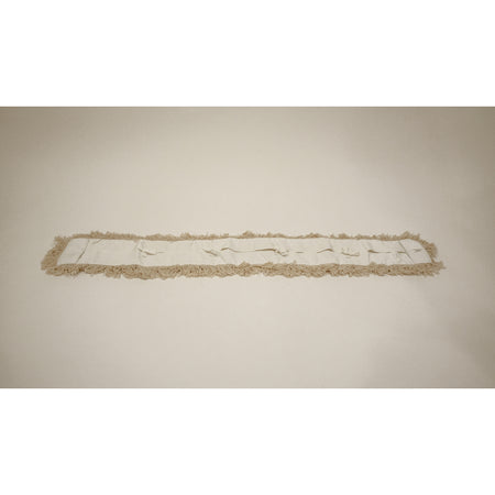 Elite 5" X 48" Professional Cotton Dust Mop Refill 127-DUST-R-48 on a beige background