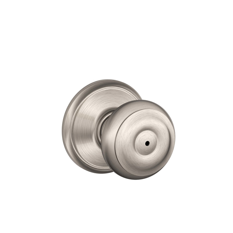 Schlage F40VGEO619 Georgian Satin Nickel Privacy Lockset 1-3/4 in.