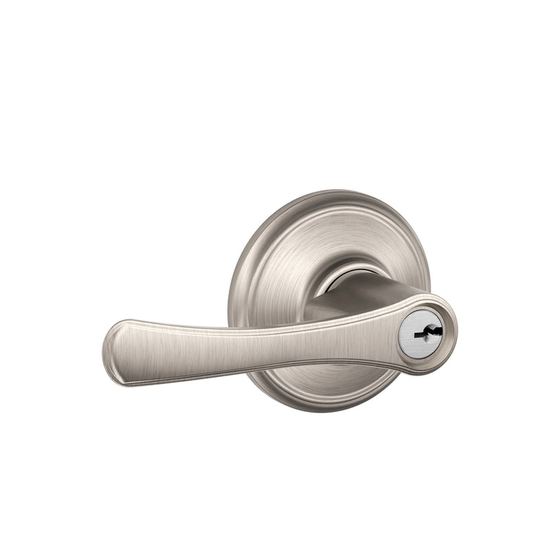 Schlage F51VVLA619 Avila Satin Nickel Entry Lever 1-3/4 in.