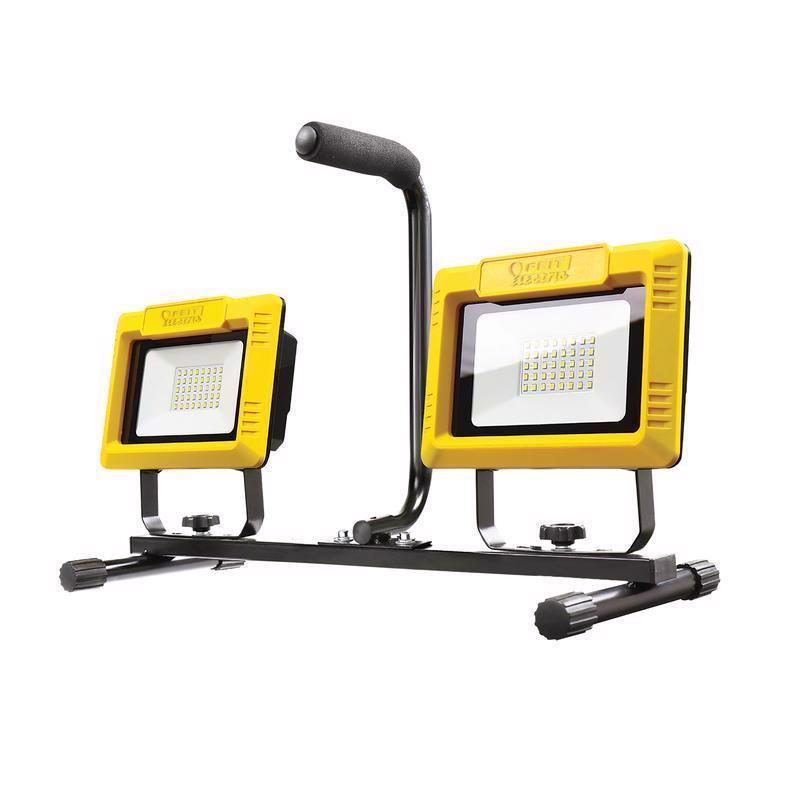 Feit Electric WORK6000XLTPPLUG Dual Head LED Tripod Worklight shown without the tripod pole.