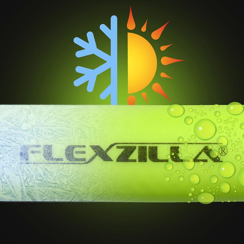 FlexZilla Flexible Hybrid Polymer Air Hose temperature infographic