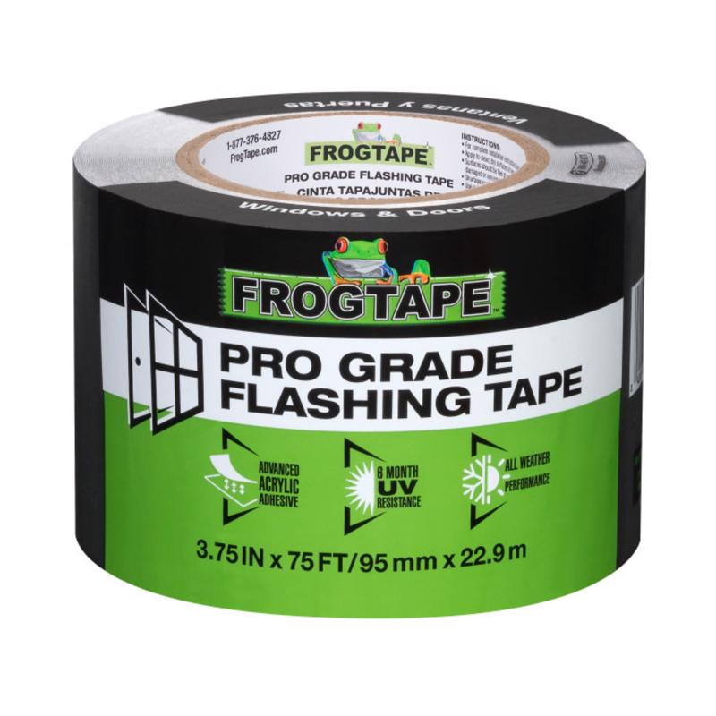 Roll of FrogTape Pro Grade Flashing Tape on a white background