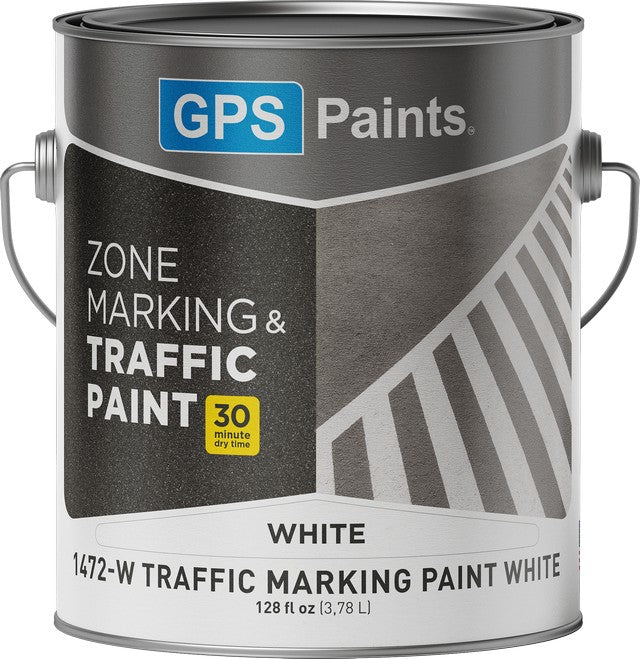 Can of GPS Paints Zone Marking & Traffic Paint on a white background