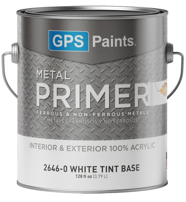 GPS Paints 2646 Metal Primer Gallon Can on white background