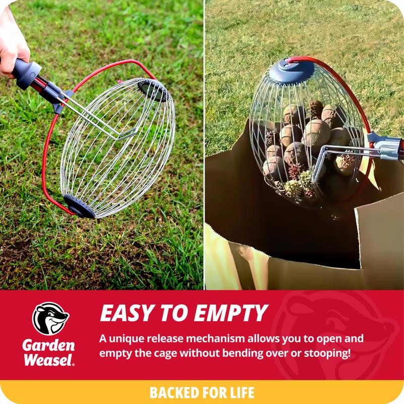 How to empty the Garden Weasel Small Nut Gatherer 95334