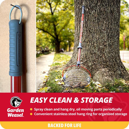 How to clean and store the Garden Weasel Small Nut Gatherer 95334