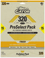 Gator ProSelect AlumiNext All-Purpose Sandpaper 15-Pack 320-Grit 7284