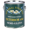 General Finishes Exterior 450 semi-gloss gallon paint can on a white background