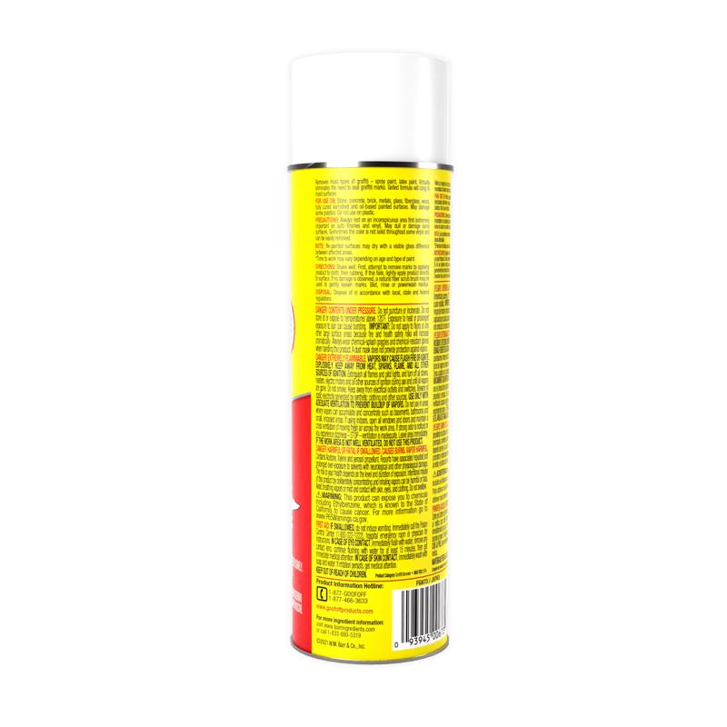 Goof Off Graffiti Remover Pro Strength Back Right Can