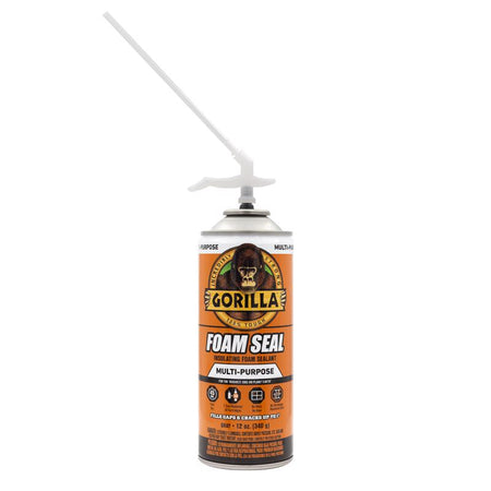 Gorilla Glue Gray Foam Seal Multipurpose Insulating Sealant 112361 with straw attached
