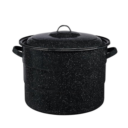 Granite Ware 21-1-2 Qt. Canner with Jar Rack F0707 on a white background