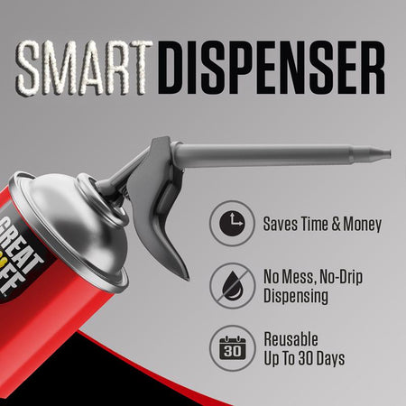 Great Stuff Smart Dispenser Ivory Polyurethane Insulating Foam Sealant Smart Dispenser Infographic