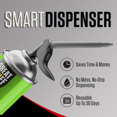 Great Stuff Smart Dispenser Pestblock Gray Polyurethane Insulating Foam Sealant Smart Dispenser Infographic