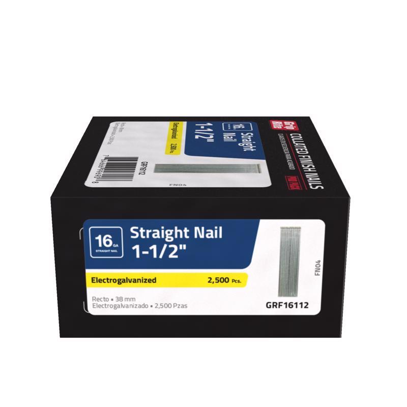 Grip-Rite Straight Strip Electro Galvanized Finish Nails 2500-Pack ...