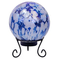 Alpine Blue Glass 11 in. H LED Gazing Ball HGY308A-TM