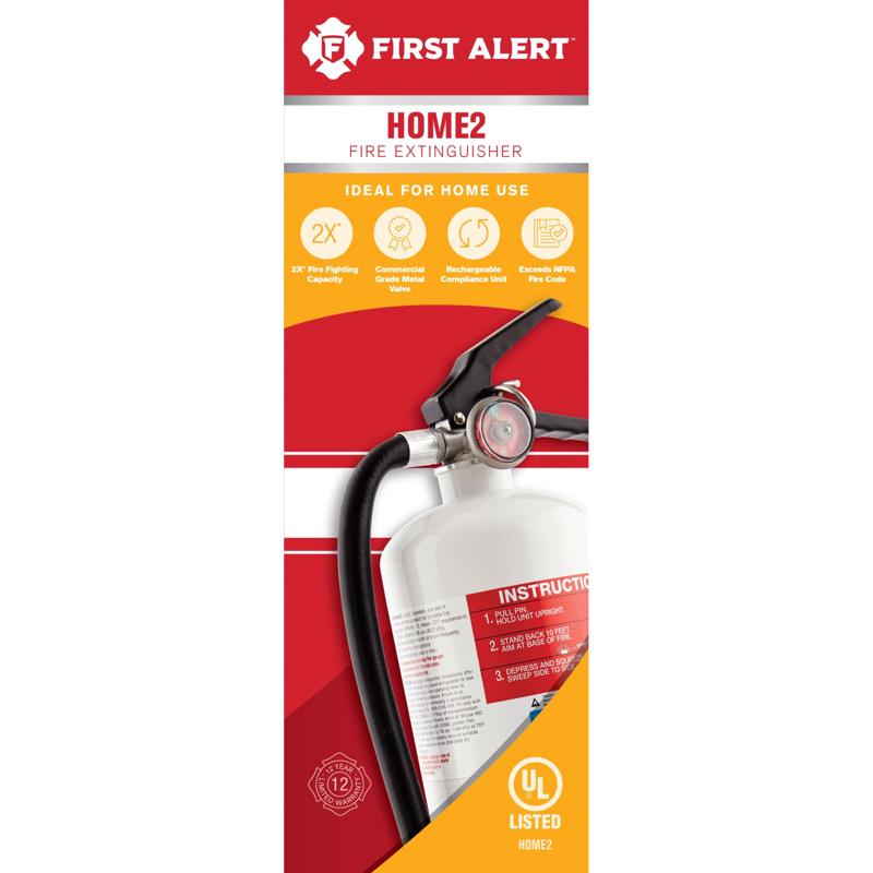 First Alert Rechargeable Compliance Fire Extinguisher HOME2