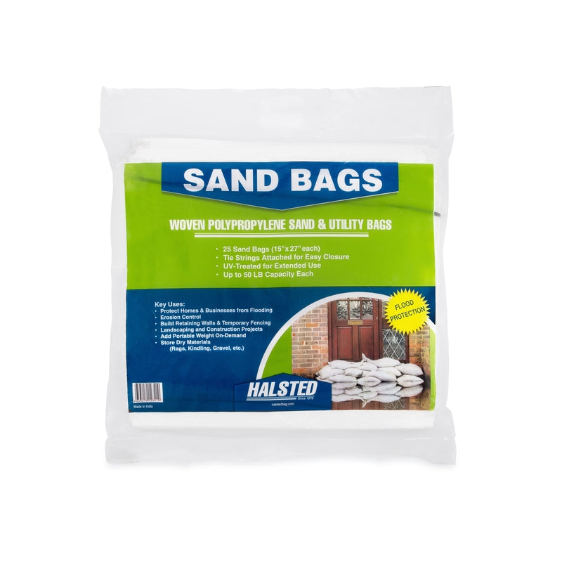 Halsted 581527HUV 50 Lb White Sand & Utility Bags 25-Pack