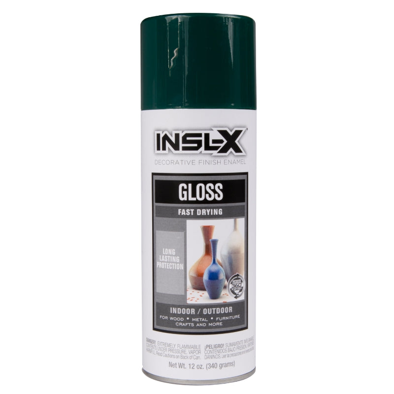 Insl-X gloss spray paint can on a white background