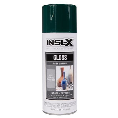 Insl-X gloss spray paint can on a white background