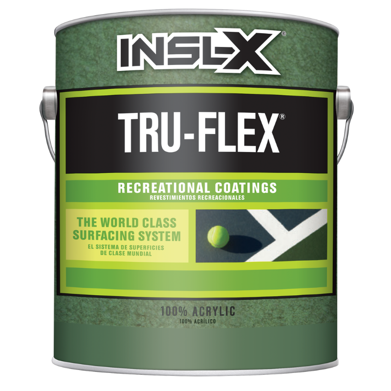 INSL-X Tru-Flex recreational coatings can on a white background