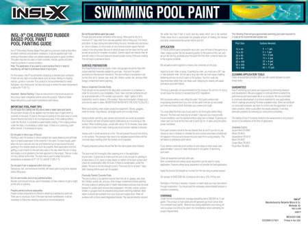 Pool Painting Guide for Insl-X Chlorinated Rubber Based Pool Paint