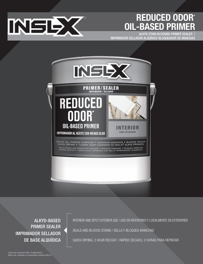 Insl-X Reduced Odor Primer Product Highlights