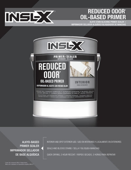 Insl-X Reduced Odor Primer Product Highlights