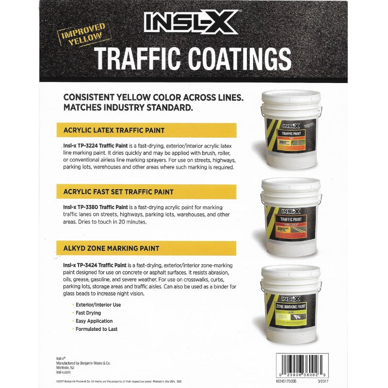 Insl-X Traffic Coatings Sell Sheet