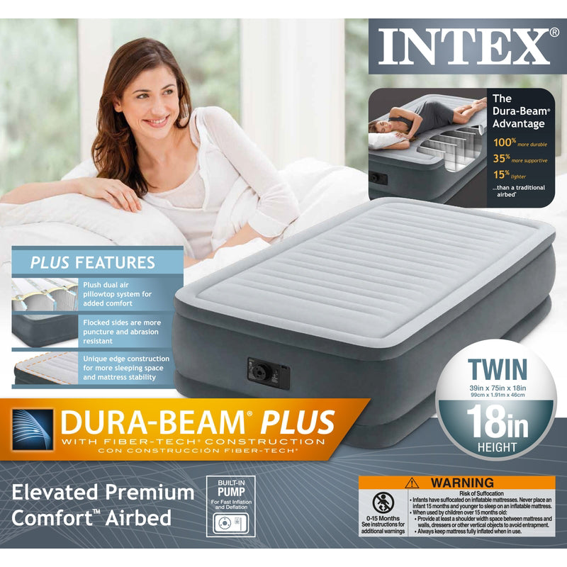 Intex Air Mattress Twin Pump Included 64411ED-2