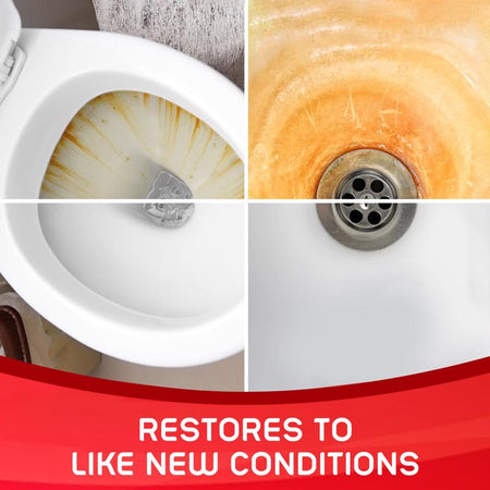 Iron Out Rust Remover before and after