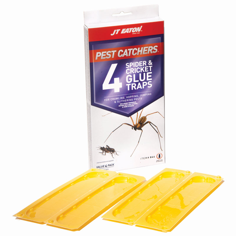 JT Eaton Pest Catchers Large Spider & Cricket Glue Traps 4-Pack 844 - Box of 12-1