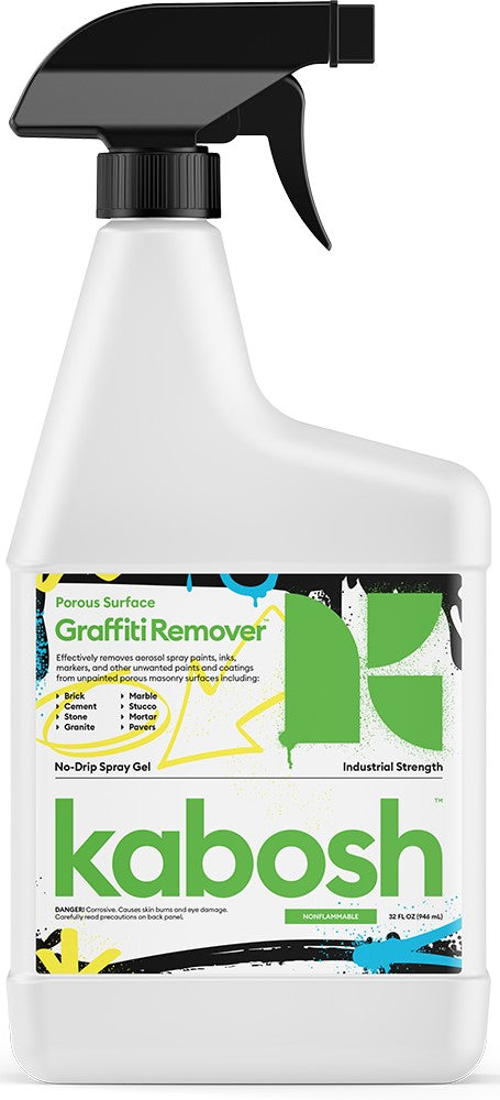 Kabosh 710-32 Spray Gel Graffiti Remover Porous Surface 32 Oz