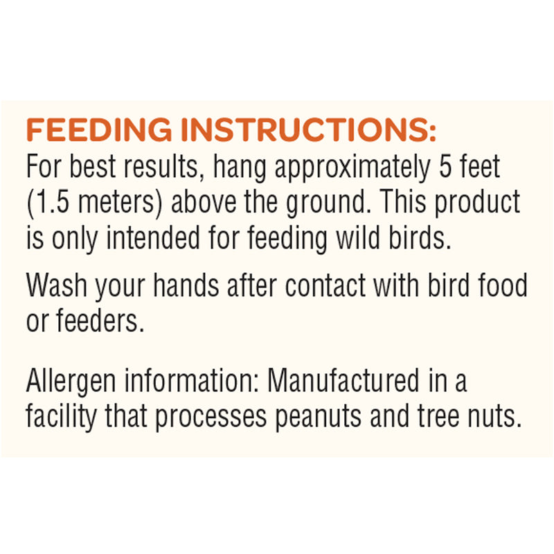Kaytee Songbird Sunflower Energy Treat Bar 14.5 Oz 100537085 feeding instructions
