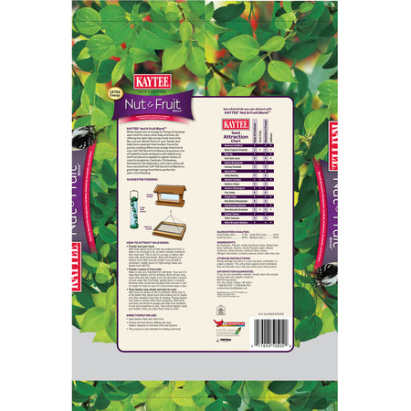 Kaytee Nut & Fruit Blend back label