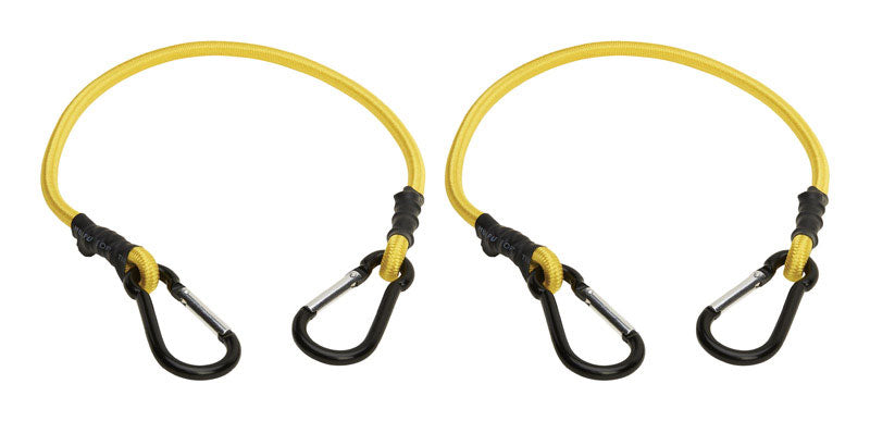 Keeper 24 Inch Carabiner Style Bungee Cord 2-Pack 06080