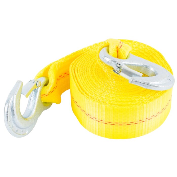 Keeper 2 in. W X 15 ft. L Emergency Tow Strap unpackaged on a white background.