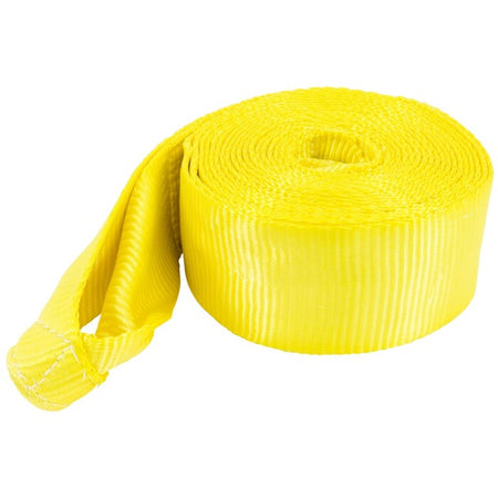 Keeper 4 in. W X 30 ft. L Vehicle Recovery Strap shown unpackaged on a white background.