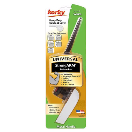 Korky StrongARM Handle & Lever, Classic White 6062BP
